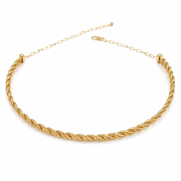 Gargantilha Choker Fios Entrelaçados