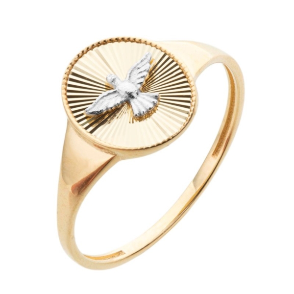 Anel Oval com Espírito Santo