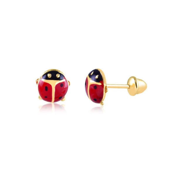 Brinco Joaninha Esmaltada