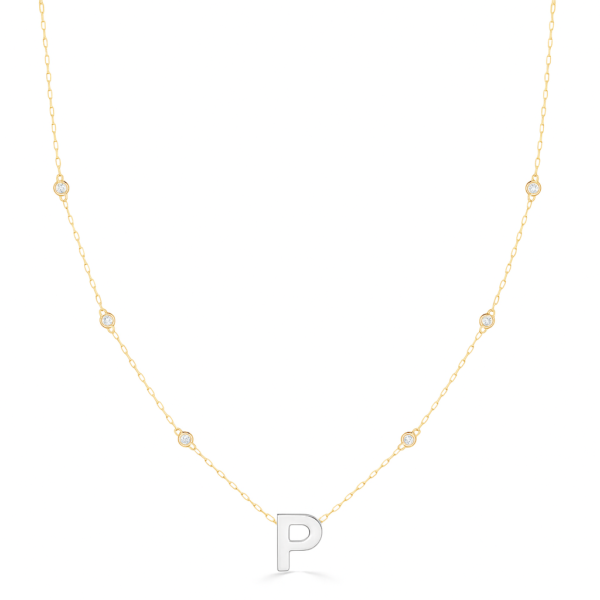 Gargantilha Cartier Letra M Madrepérola