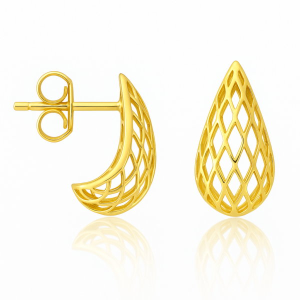 Brinco Gota Fios Diamantado