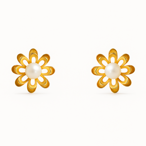 Brinco Flor Pérola