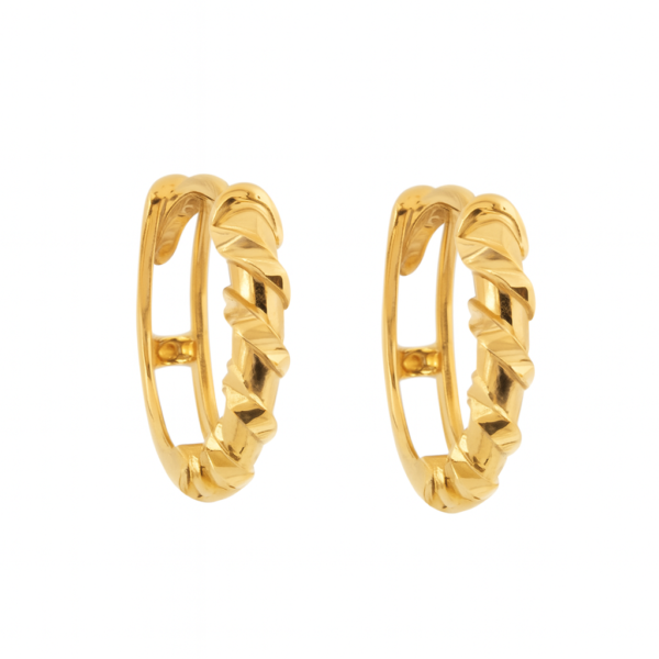 Argola Redonda Trançada