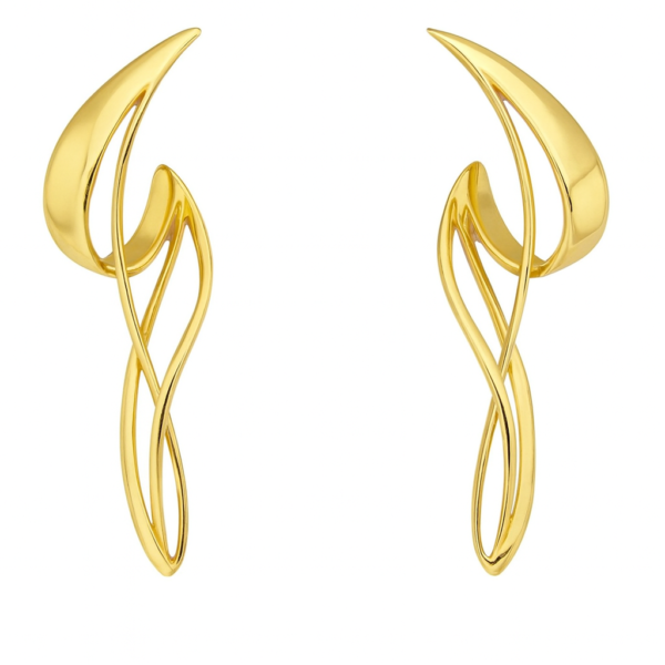 Brinco Curvas Amarelo