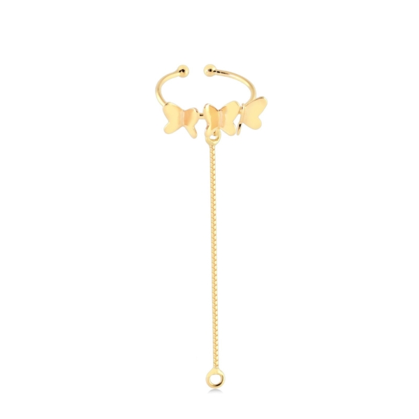 Piercing 3 Borboletas na Argola e Veneziana