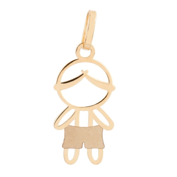 Pingente Menino em Ouro 10k