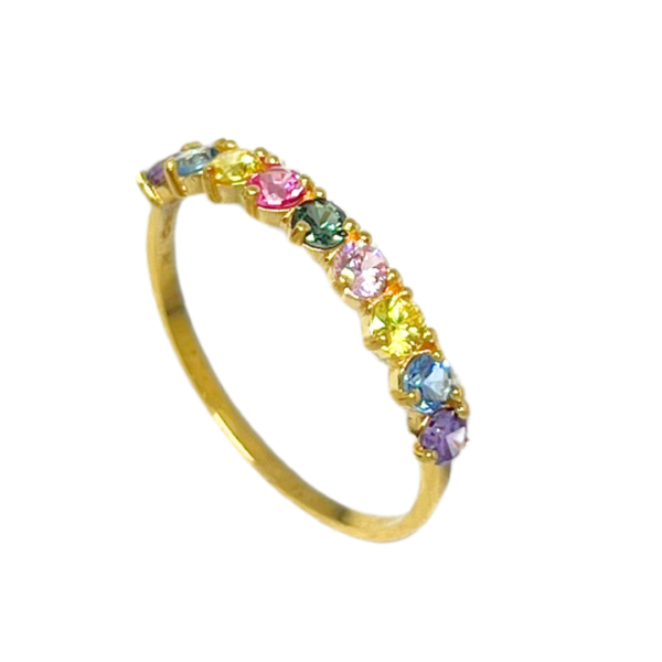 Meia Aliança com Pedras