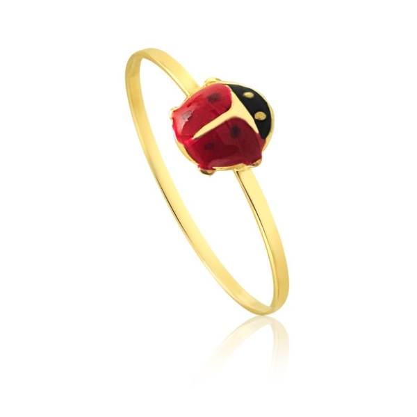 Anel Joaninha Esmaltada