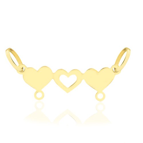 Pingente Canga com 3 Corações