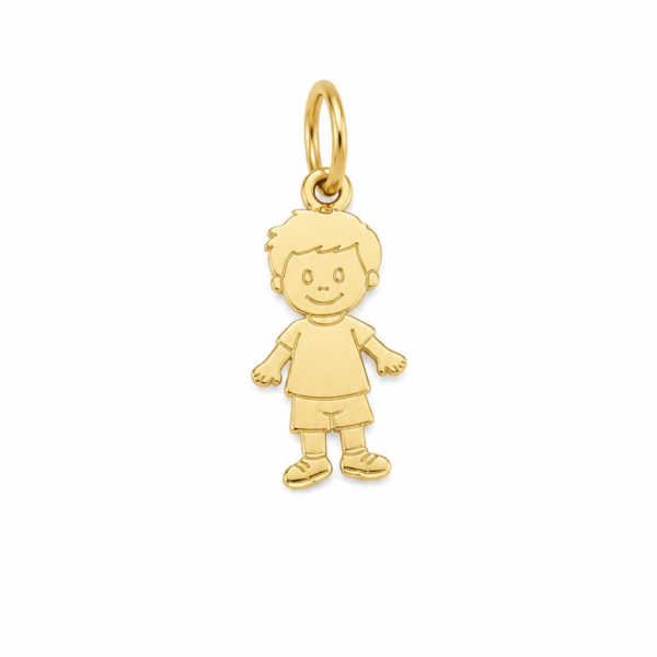 Pingente Menino em Ouro 10k