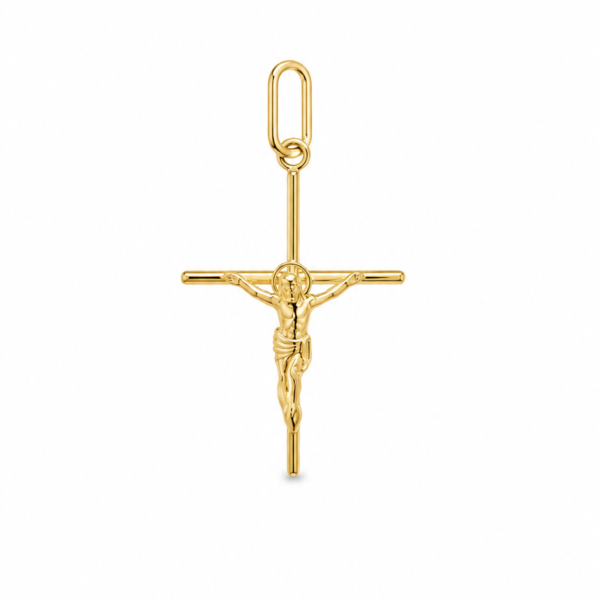 Pingente Crucifixo Amarelo