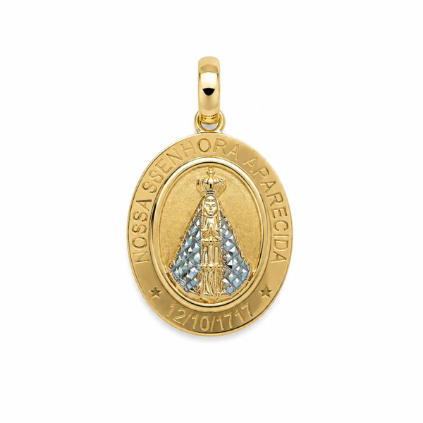 Pingente Medalha N. Sra. Aparecida