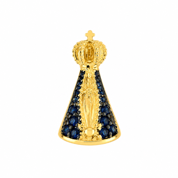 Pingente Nossa Sra. Aparecida em Ouro 10k