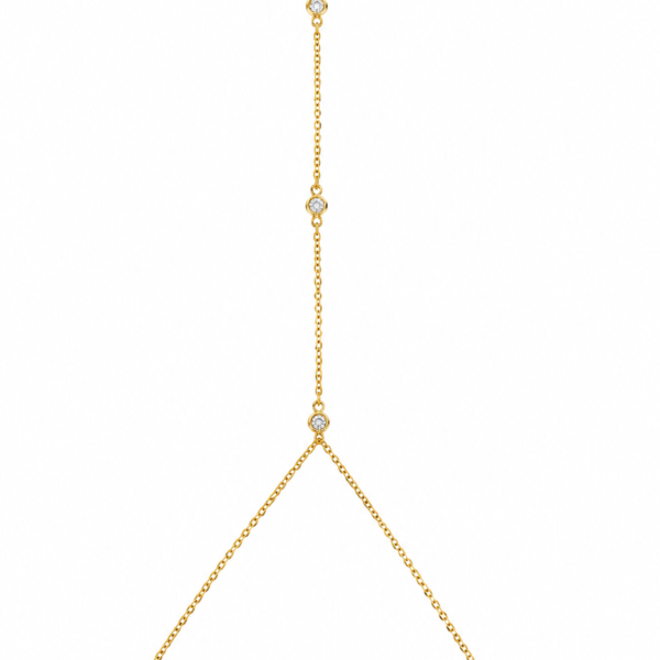 Pulseira de Mão Balãozinho com Pedras