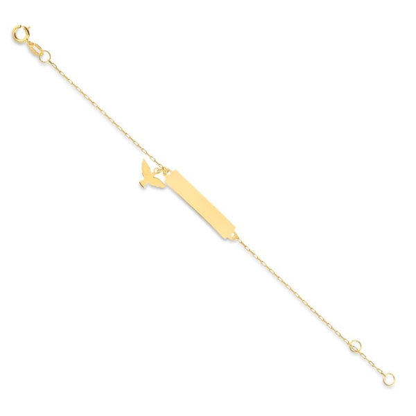 Pulseira Chapa com Espírito Santo