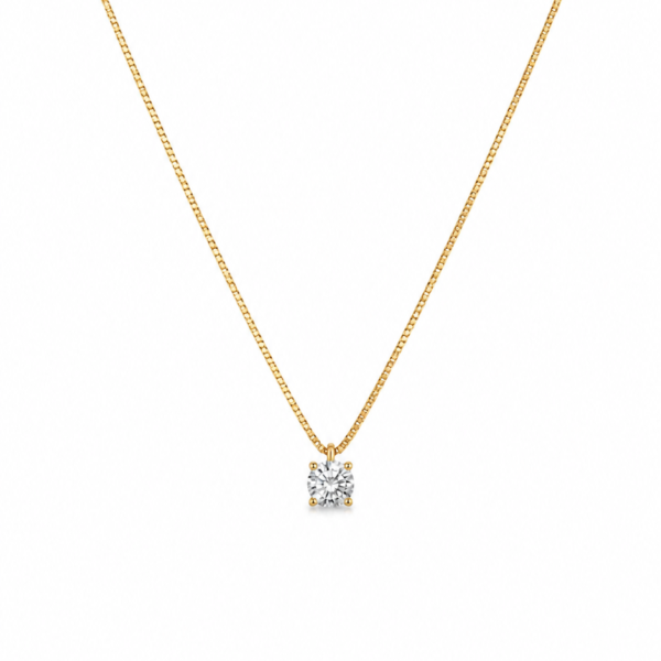 Gargantilha Ponto de Luz Moissanite